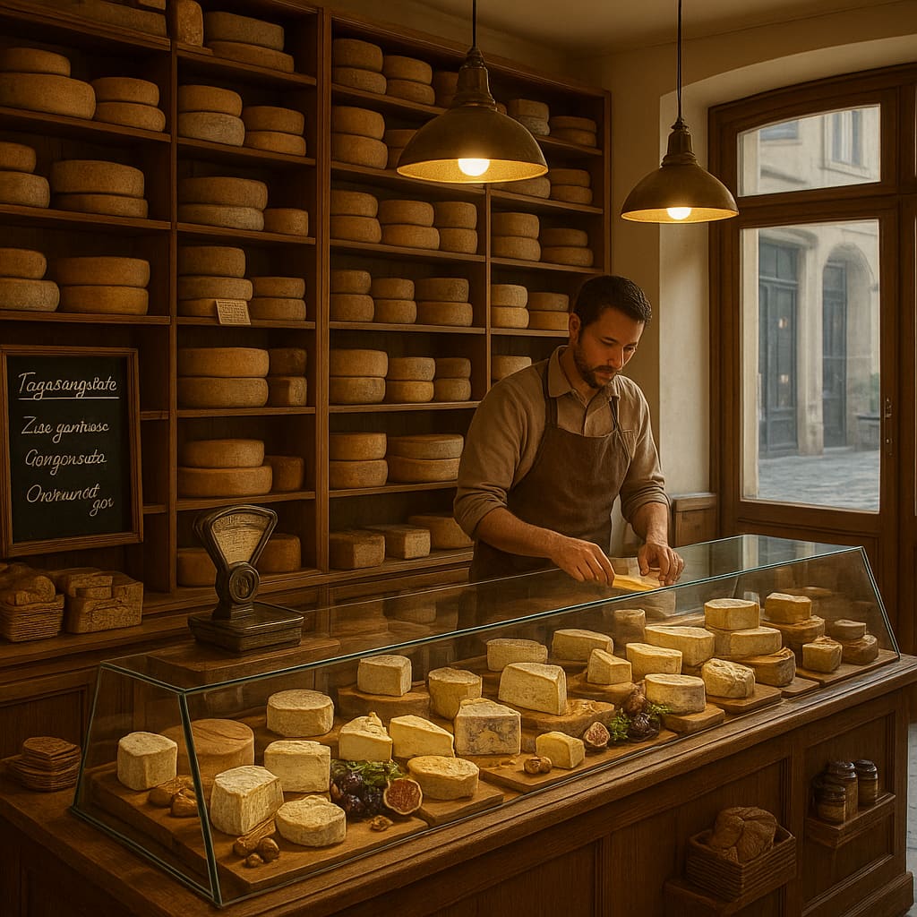 Afilisnarg Käsegeschäft Innenansicht